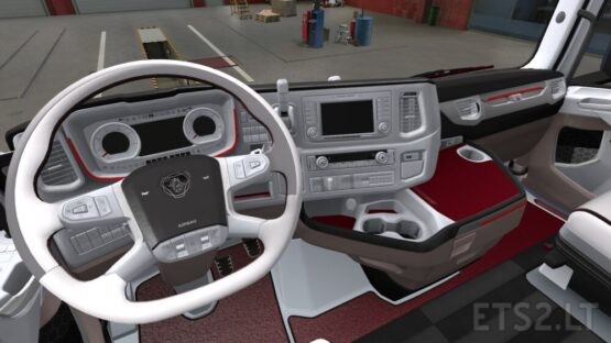 Interior Scania R & S White Red