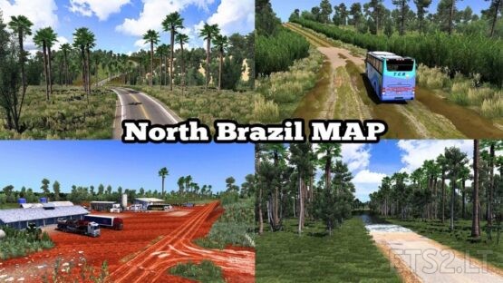 NEW NORTH BRAZIL MAP 5.5 – ETS2 1.41