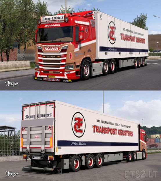Scania R & S Ronny Ceusters skin pack by Wexsper