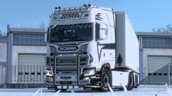 Holland Style White and Black skin for Next Gen SCS and Eugene Scania by Enixis Modding