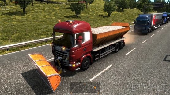 Scania-based snowblowers in Traffic for ETS2 1.41.x