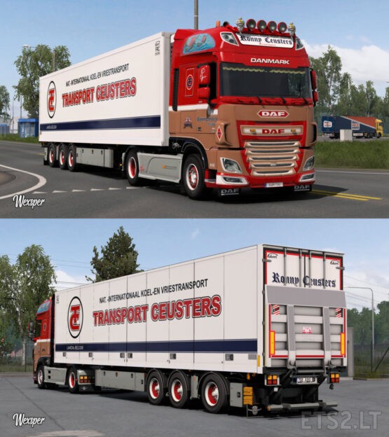 Daf Xf Euro 6 Ronny Ceusters Skin Pack By Wexsper Greek Euro Truck Simulator 2 2300