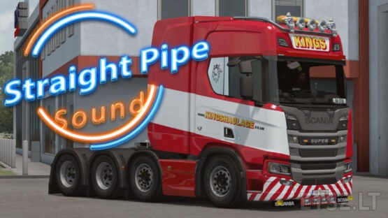 Straight Pipe Sound Scania for all SCS trucks – V 1.0