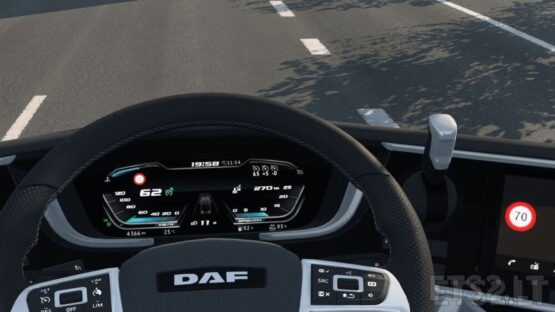 High Quality Dashboard – DAF 2021 XG & XG+ V2.1.2 [With Speed Limiter]