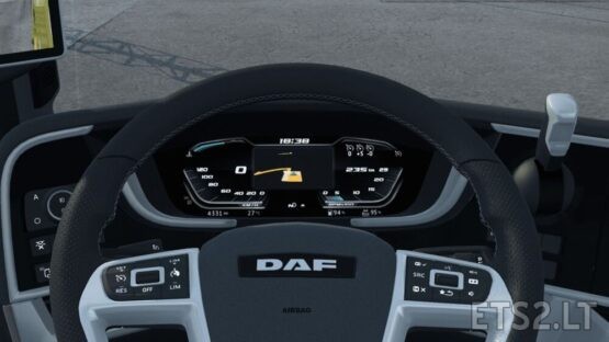 High Quality Dashboard – DAF 2021 XG & XG+ V2.2.1 [With GPS Included]