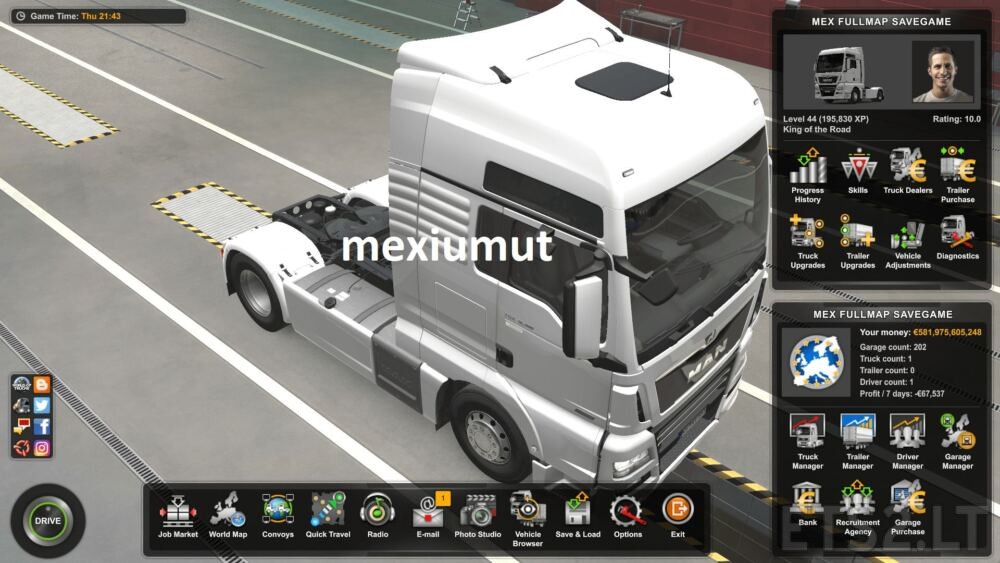 euro truck simulator 2 trainer 1.3.1