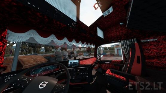 Volvo FH5 Red Danish Plush Interior 2.0 NEW
