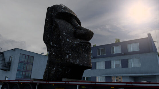 Moai statue cargo