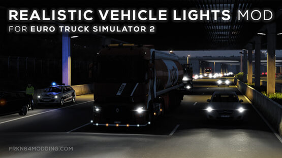 Realistic Vehicle Lights Mod v7.1 (by Frkn64)