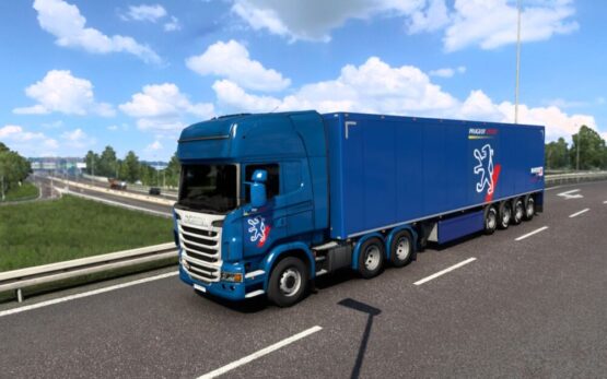 Skin Scania R2009 Peugeot Sport + Trailer Skin | ETS2 mods