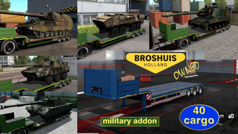 Military Addon for Ownable Trailer Broshuis v1.2.9 ETS2