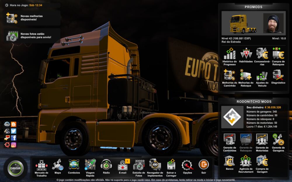 Euro Truck Simulator: o jogo que simula o trabalho nas estradas