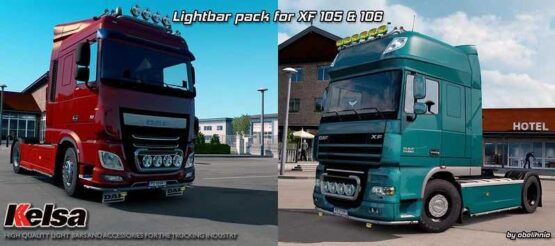 Kelsa Lightbars for DAF XF105 & 106 1.45