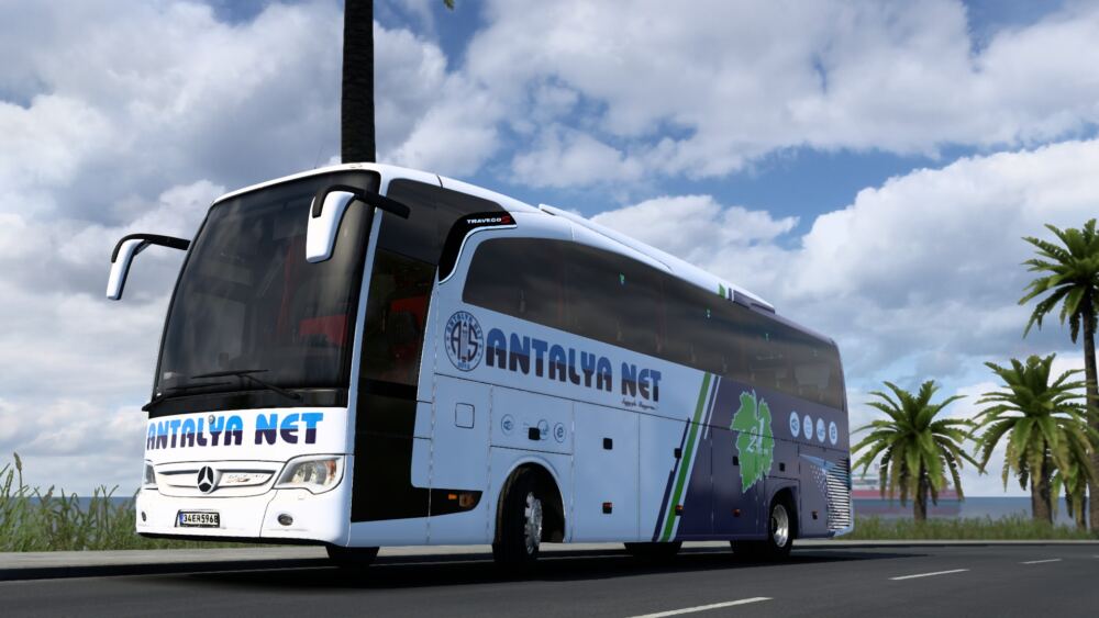 MB Travego SHD Antalya Net Turizm Skini [1.45] ETS2