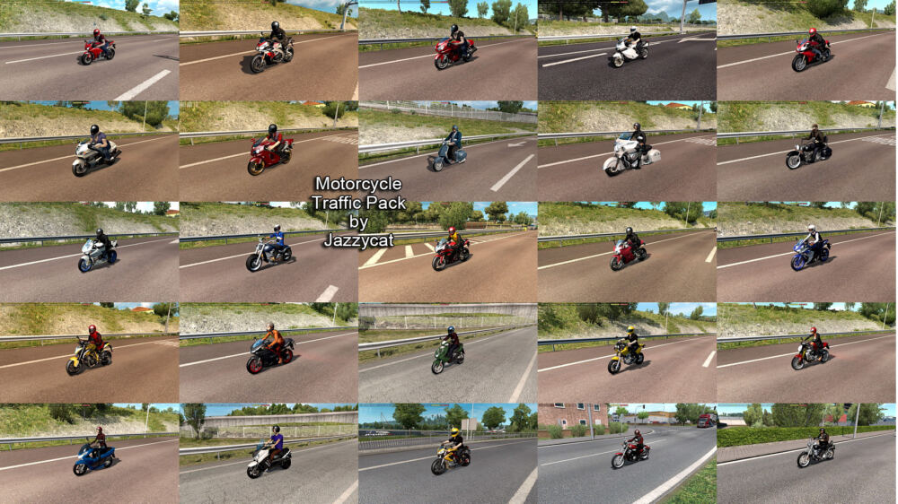 Motorcycle Traffic Pack by Jazzycat v4.8