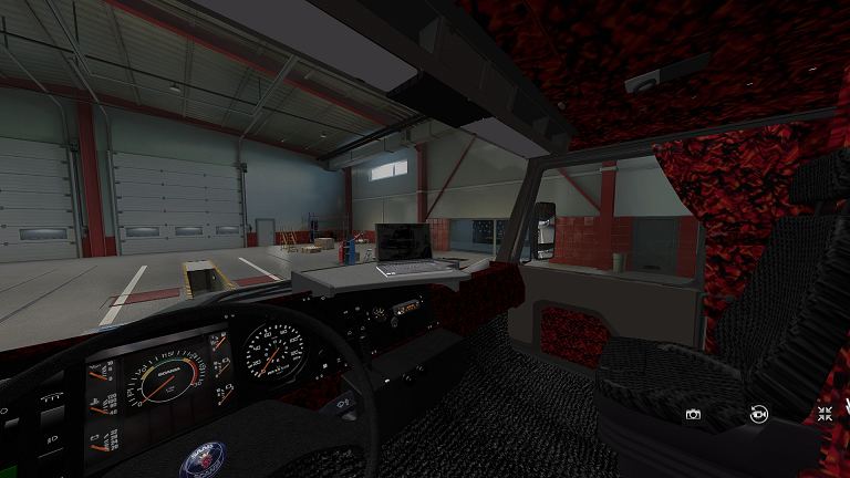 Scania 2 series Red Plush Interior