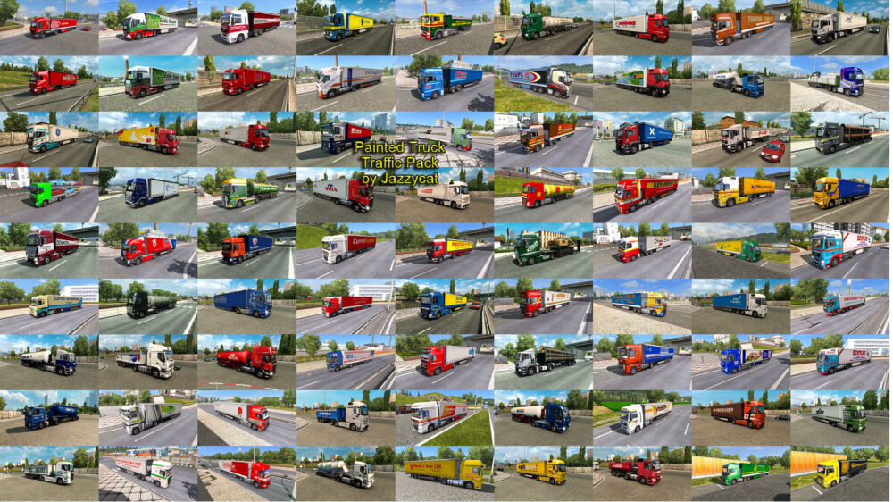 Painted Truck Traffic Pack by Jazzycat v16.0