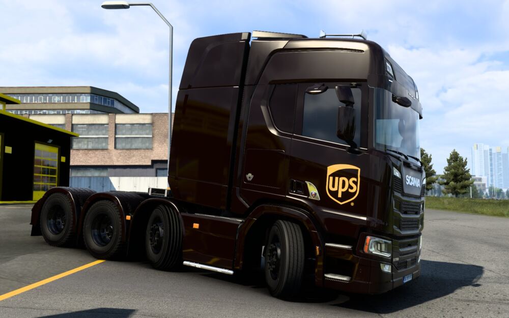 SKIN SCANIA R 2016 UPS 1.0 ETS2 1.46