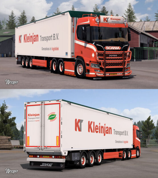 Scania R & S Kleinjan Transport Skin Pack by Wexsper