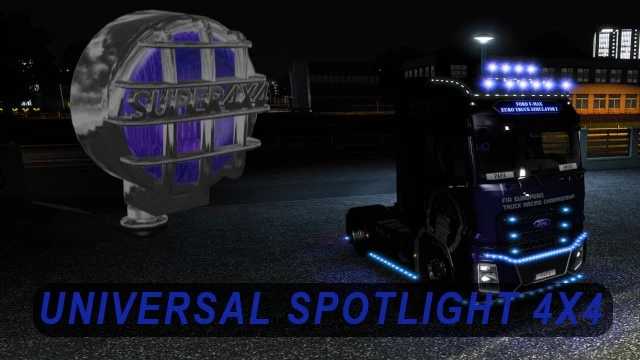 Universal Spotlight Lamp 4X4 for All Trucks v1.0 ETS2 1.46