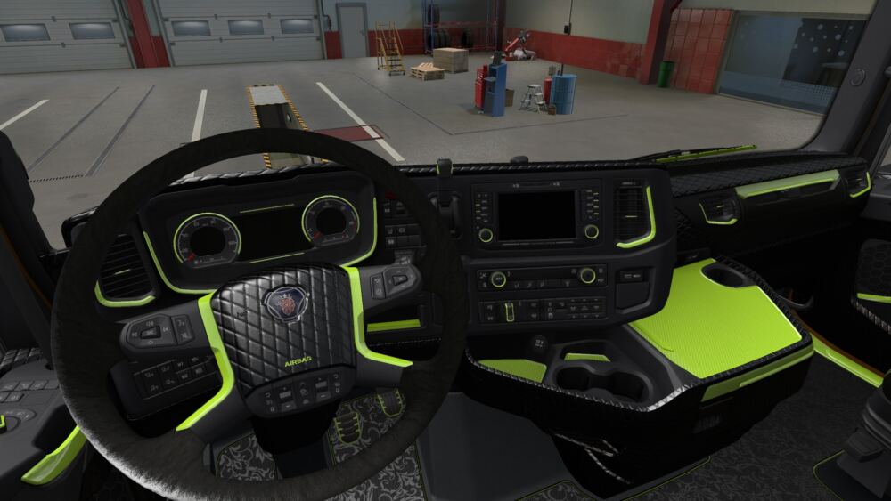 Green Lime Interior for Scania S & R 2016