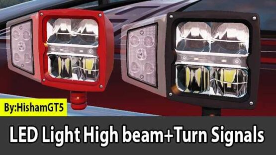 LED Light High beam + Turn Signals