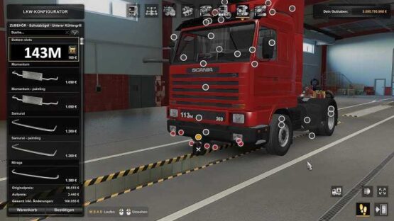 Scania 143M TUNING Pack