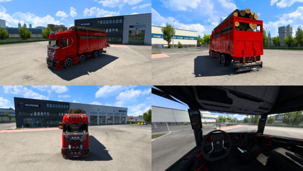 Scania S 8×2 by Finion (Kirkayak) [ETS2 1.47]