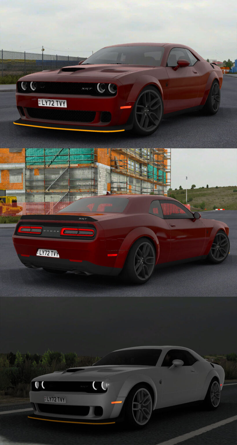 Dodge Challenger Srt Hellcat Widebody 2018 V1 3 1 47 Ets2 Mods