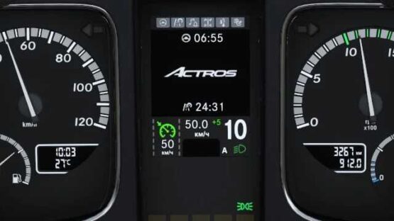 Mercedes Benz Actros MP4 Improved Dashboard v1.2