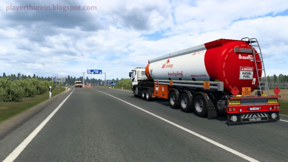 SK Energy Skin for SCS Fuel Tank by Player Thurein | ETS2 mods