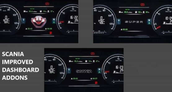 Scania NG Improved Dashboard v4.6 [1.49]