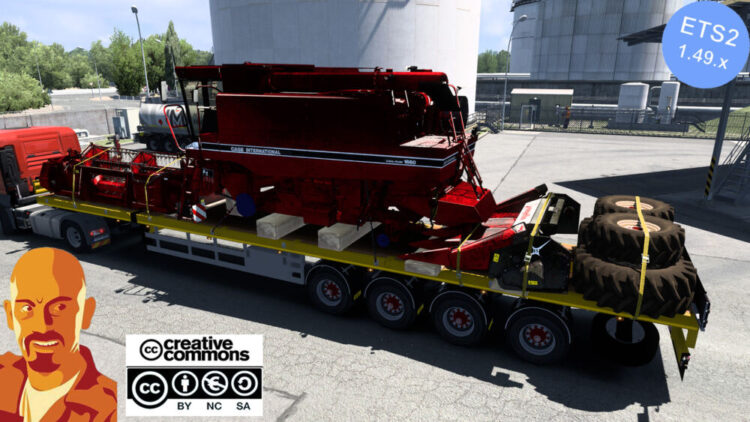 DOLL 4 AXIS FLATBED FARMING CARGO PACK ETS 2 Mods