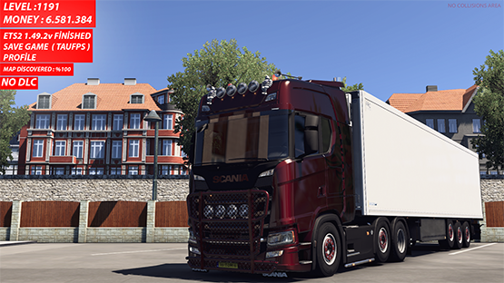 ETS2 Full Save Game for 1.47 FULL MAP DLC [100% Discovered]