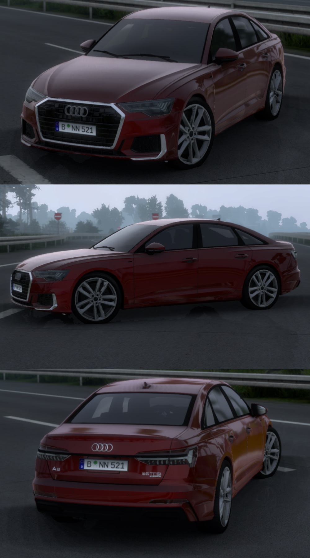 2020 Audi A6 2.5 1.50x | ETS2 mods