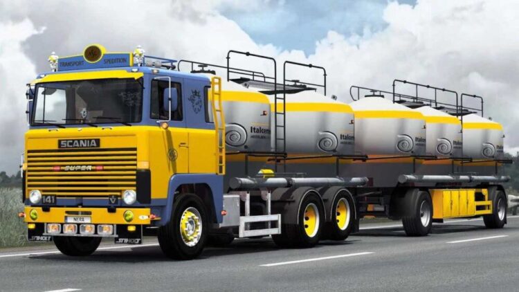 Scania 1 Series + Tandem Trailer v2.3.3 [1.50]