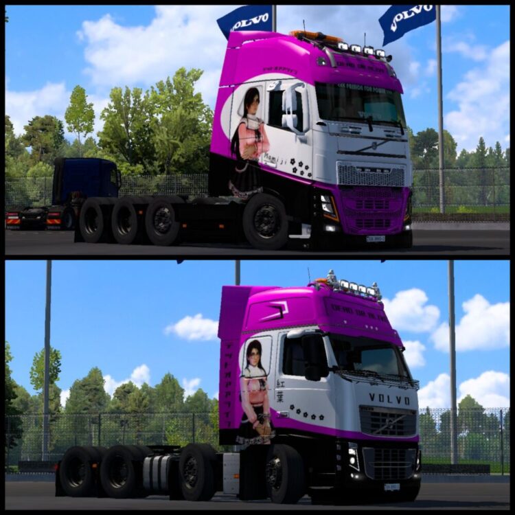 Momiji Nerdy Outfit Skin For Pendragon Volvo FH16 2012 & 2009