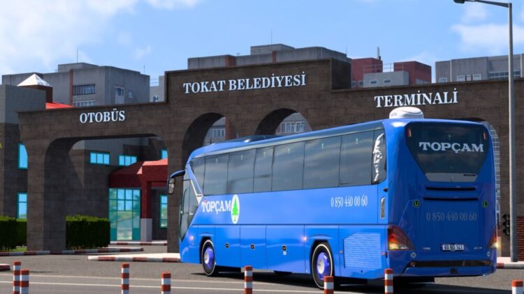 NEW NEOPLAN TOURLİNER C13 BLUE TOPCAM SKİN PACK