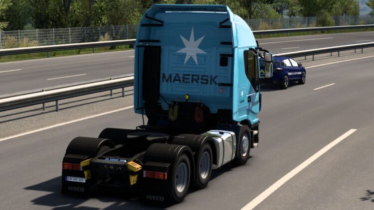 SKIN MAERSK IVECO HI-WAY BY RODONITCHO MODS 2.0 1.51 27 08 2024