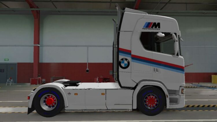 ETS2 V1.35-1.51 BMW SKIN FOR SCANIA S NextGen TRUCK