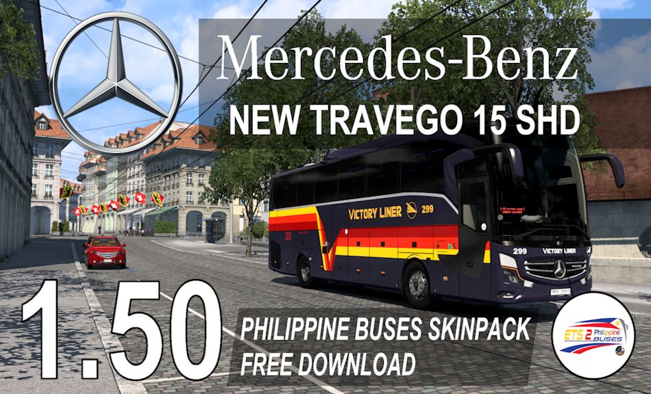 Philippine Buses Skinpack For Mercedes Benz Travego Shd Ets Mods