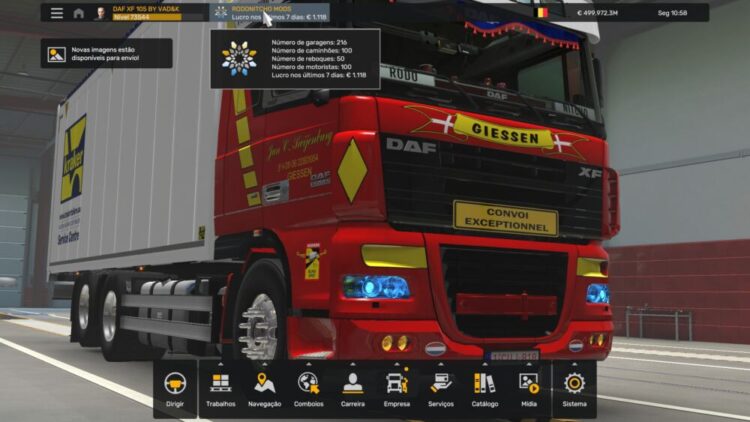 PROFILE DAF XF 105 BY VAD&K BY RODONITCHO MODS 1.0 1.51 15 09 2024