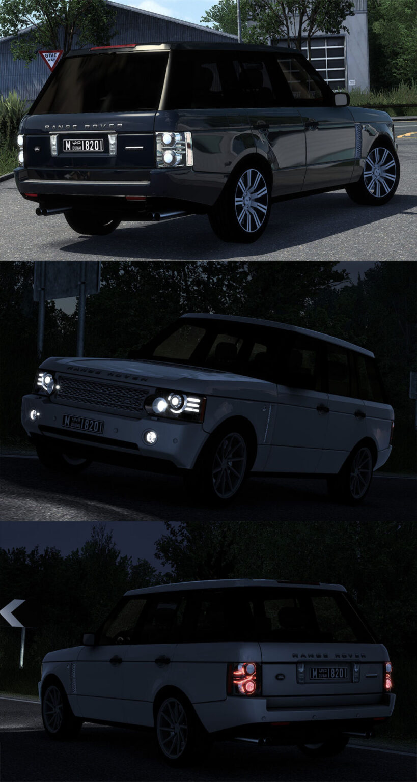 Land Rover Range Rover Supercharged V8 2008 V8.0 1.52 ETS2 mods