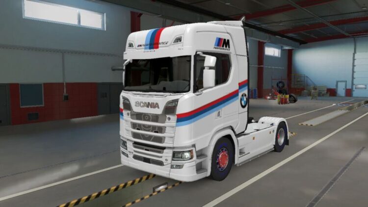 BMW SKIN FOR SCANIA S NextGen TRUCK