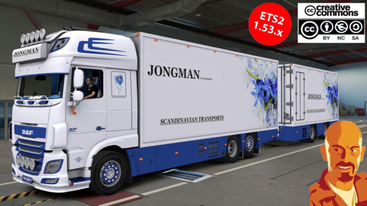 DAF XF116 510 FLOWER SHUTTLE v2.1 ETS2 1.52-1.53.x FIXED