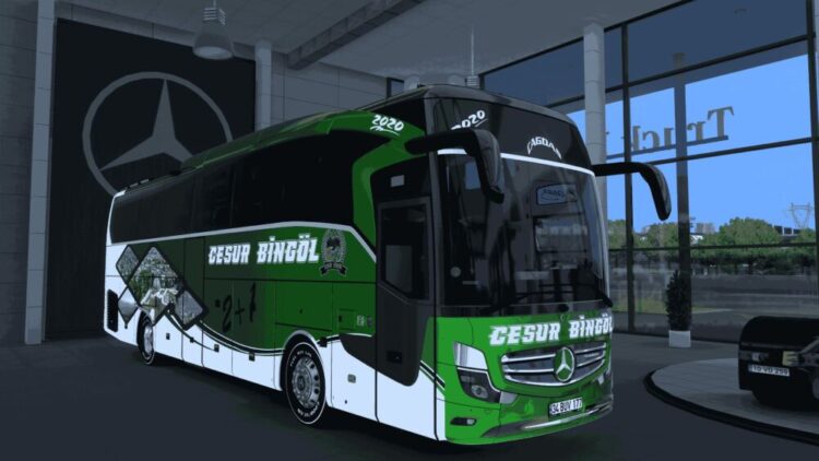 Mercedes Benz Travego 15 SHD E6 Öz Hasbingöl ve Cesur Bingöl Skinpack V2