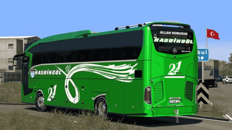 Mercedes Benz Travego 15 SHD E6 Öz Hasbingöl ve Cesur Bingöl Skinpack V2