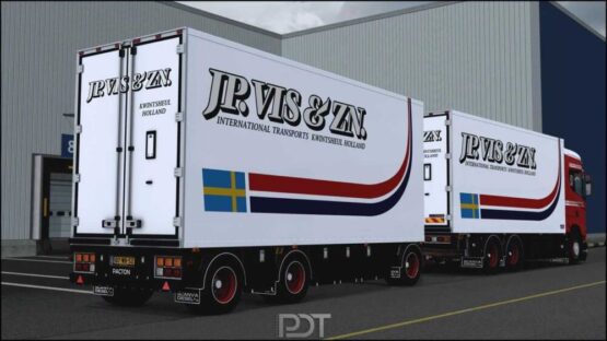 Scania S520 JP.Vis & ZN ITKH + Trailer V13 [1.52]