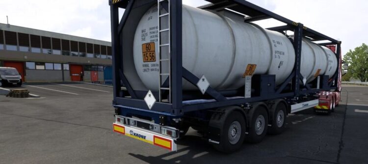 Tets container animation extensible 20ft to 40ft