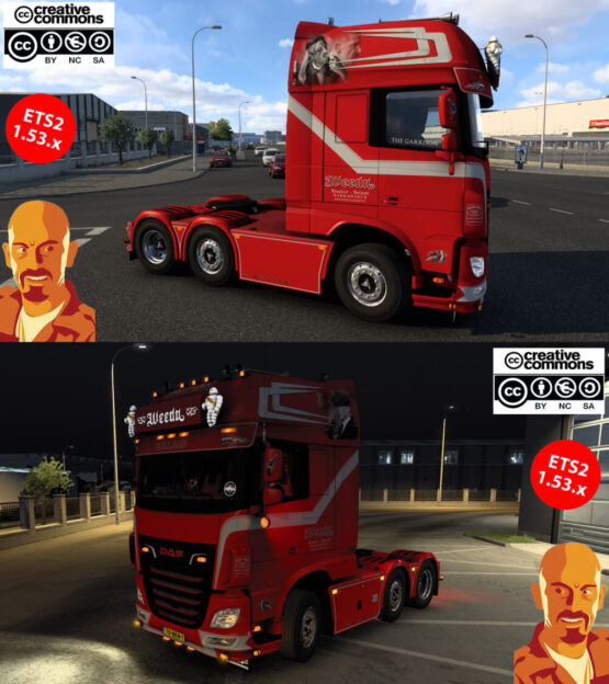 DAF XF 106 480 WEEDA TRANSPORT V14.0 ETS2 1.52-1.53.x